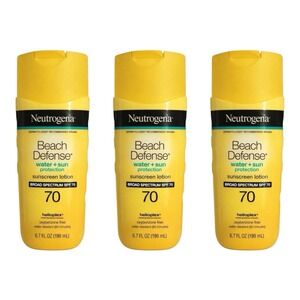 Neutrogena - Beach Defense SPF 70 (6.7 oz) - Sunscreen Lotion 3 Pack